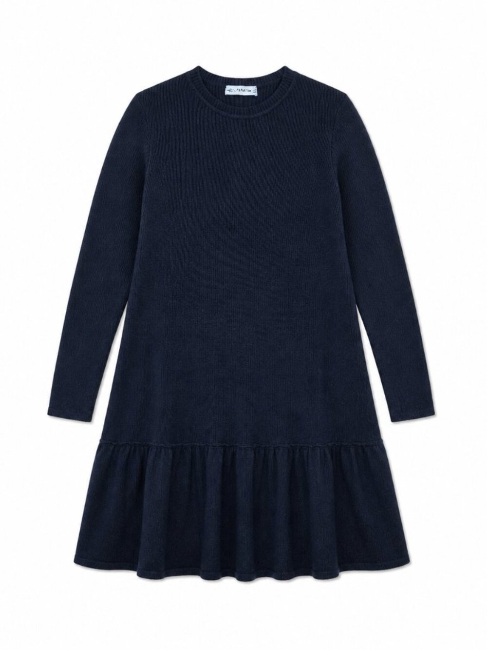 ZARA Sleek Black 3/4 Sleeve Dress Versatile And Confortable Size Small